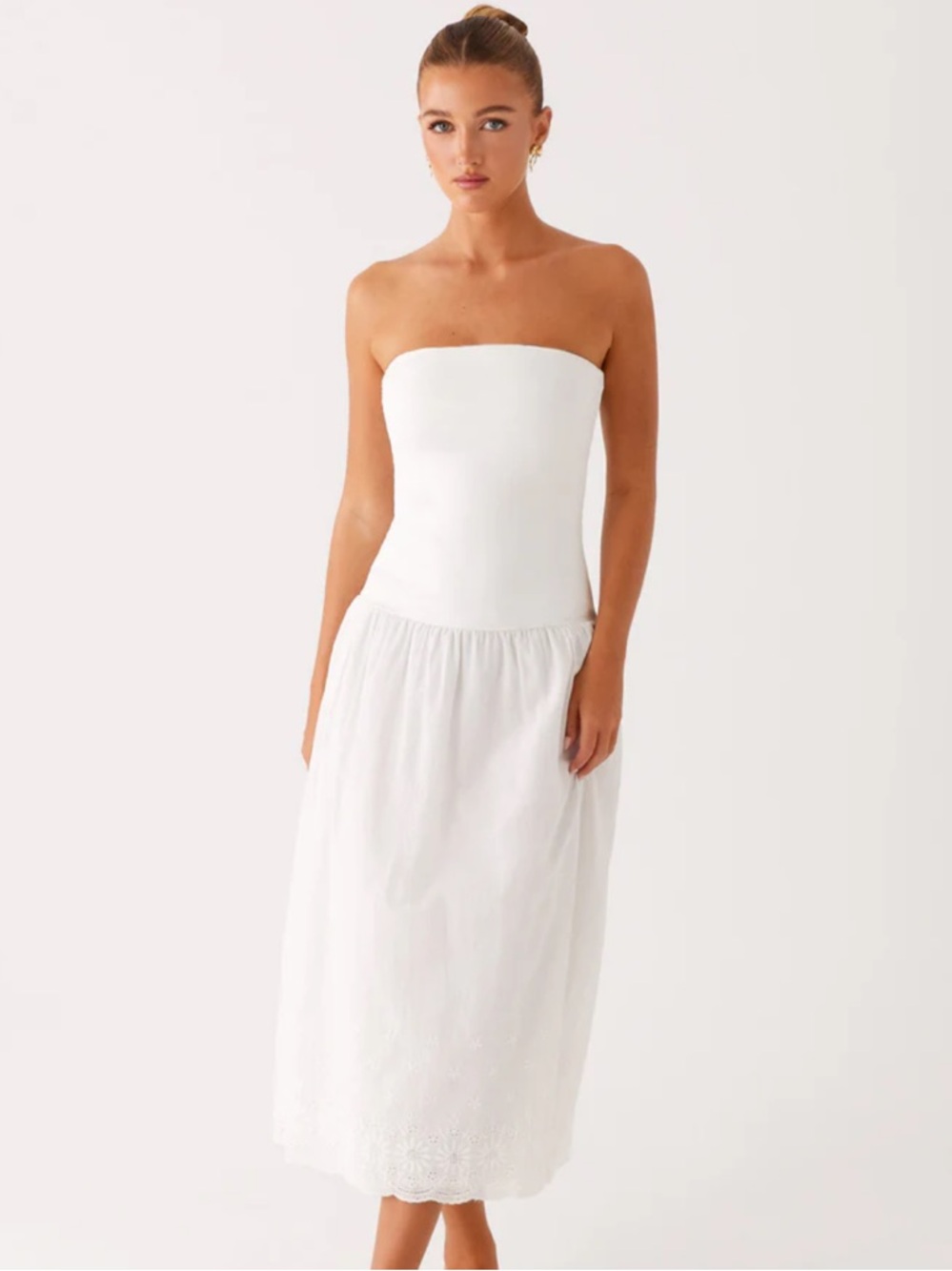 Peppermayo Cherry Skies Midi Dress - White US 10
